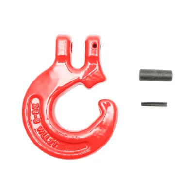 Gancio con bullone per catena a maglie da 8 mm, carico massimo 2T