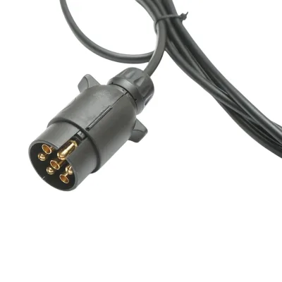 Gancio di traino 1200 mm, 2 lampade a LED, cavo da 6 m, presa a 7 poli 12/24 V - immagine 6