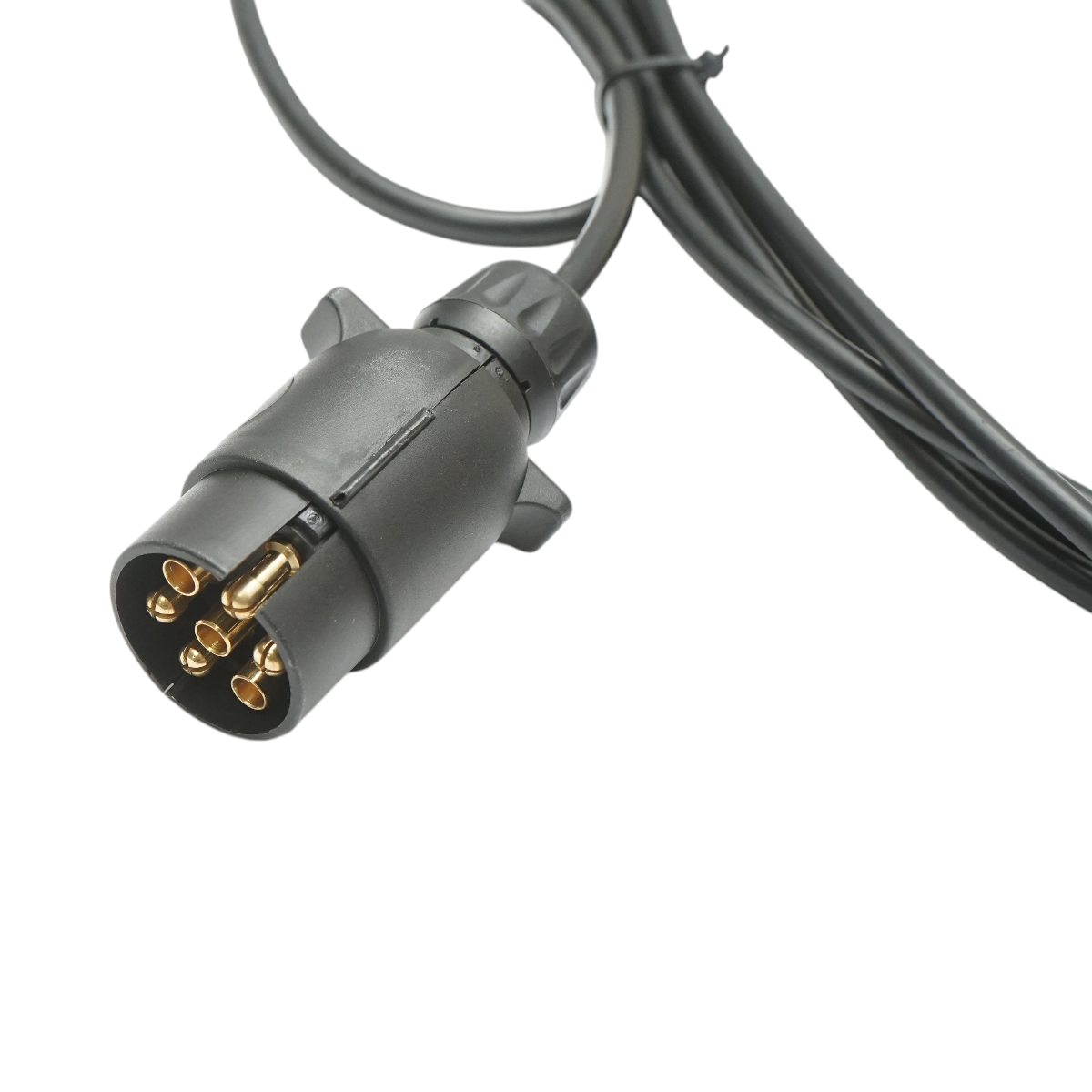 Gancio di traino 1200 mm, 2 lampade a LED, cavo da 6 m, presa a 7 poli 12/24 V - immagine 6