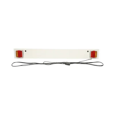 Gancio di traino 1200 mm, 2 lampade a LED, cavo da 6 m, presa a 7 poli 12/24 V