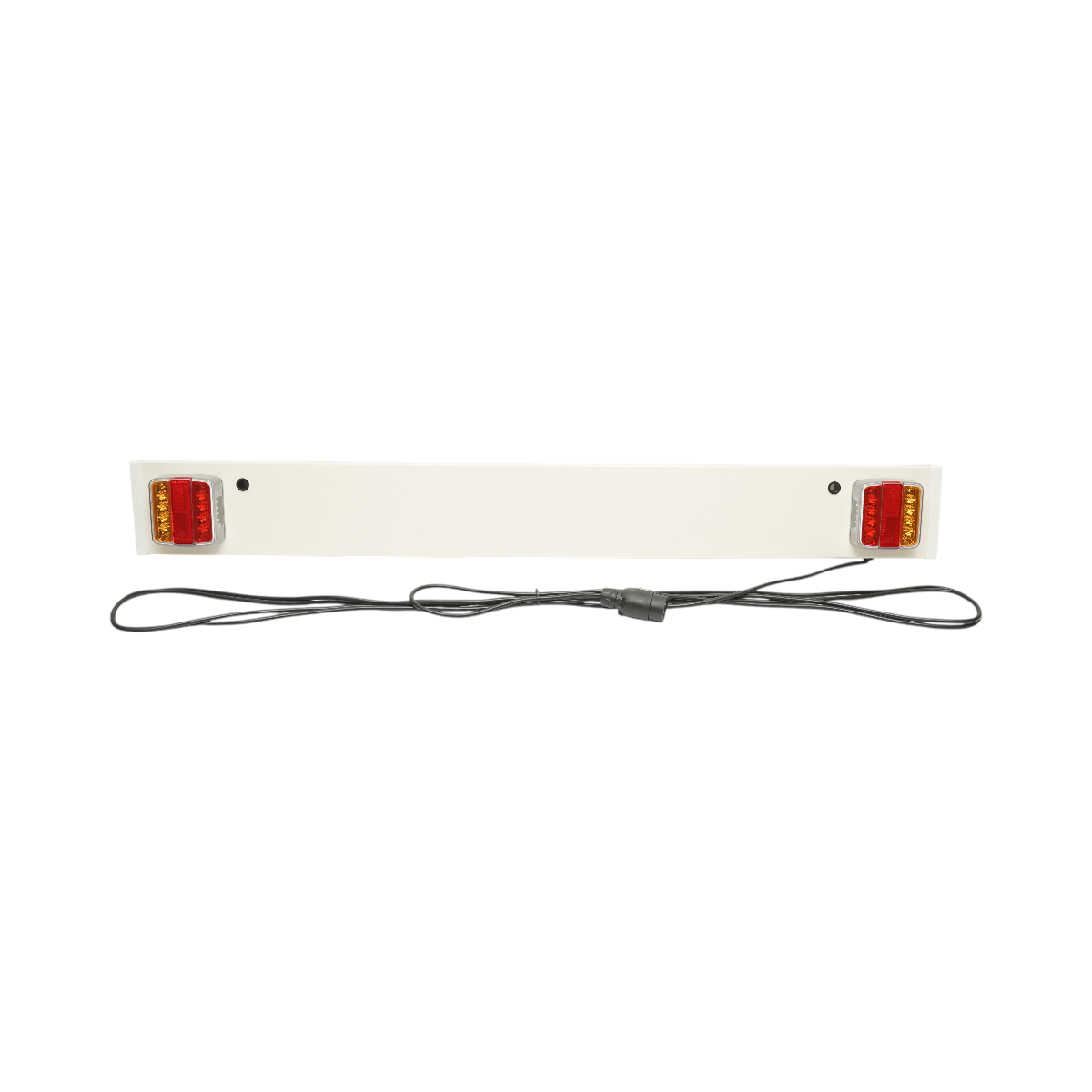 Gancio di traino 1200 mm, 2 lampade a LED, cavo da 6 m, presa a 7 poli 12/24 V