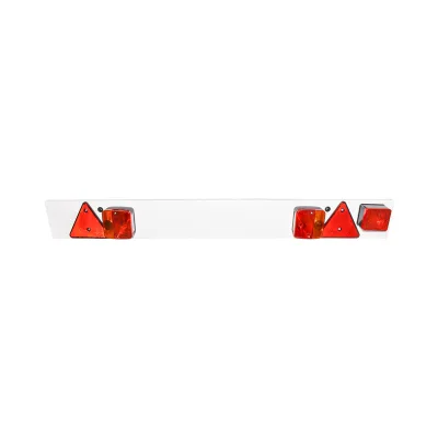 Supporto universale per gancio traino , 1220 mm, 2 lampade, 1 fendinebbia, 2 triangoli riflettenti, cavo da 6 m e presa da 12 V a 7 pin