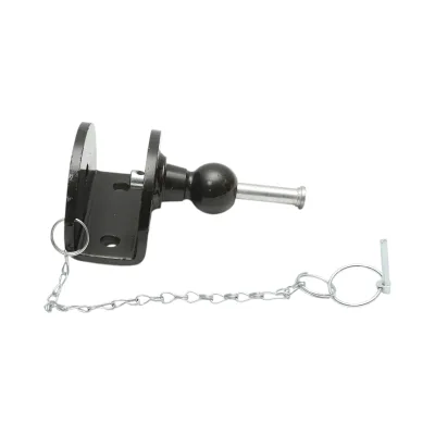 Gancio di traino con bullone, sfera e fermo di sicurezza, carico massimo 3000Kg - immagine 3