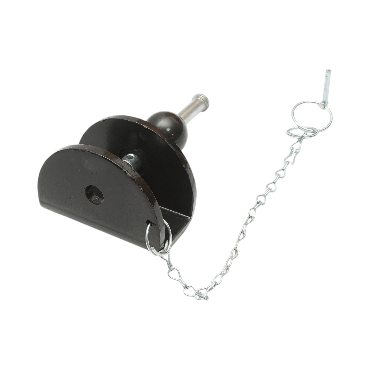 Gancio di traino con bullone, sfera e fermo di sicurezza, carico massimo 3000Kg - immagine 4