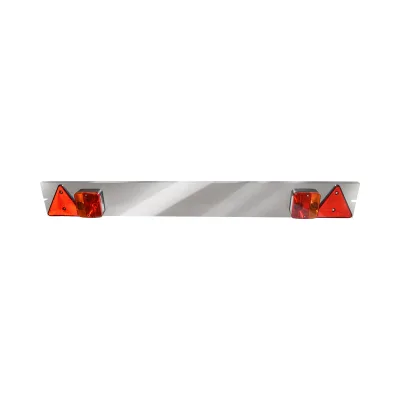 Supporto universale per gancio traino , 1200 mm, 2 lampade, 2 triangoli riflettenti, cavo da 6 m e presa da 12 V a 7 pin