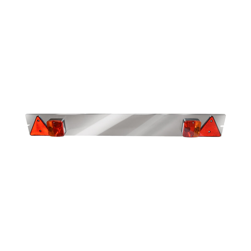 Supporto universale per gancio traino , 1200 mm, 2 lampade, 2 triangoli riflettenti, cavo da 6 m e presa da 12 V a 7 pin