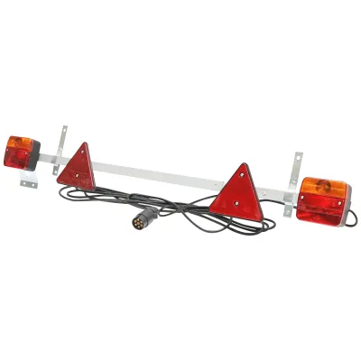 Supporto universale per gancio traino ,  Regolabile 1-1,6 m con lampade, cavo 2,5/6 m e spina a 7 poli Breckner Germany - immagine 2