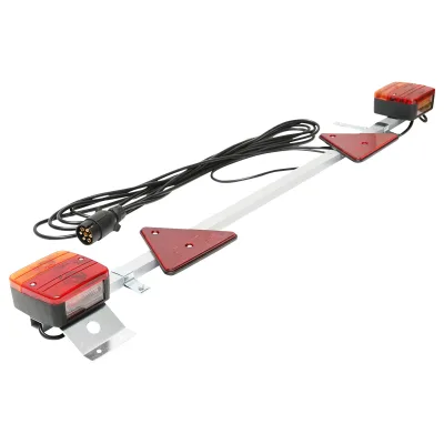 Supporto universale per gancio traino ,  Regolabile 1-1,6 m con lampade, cavo 2,5/6 m e spina a 7 poli Breckner Germany - immagine 3