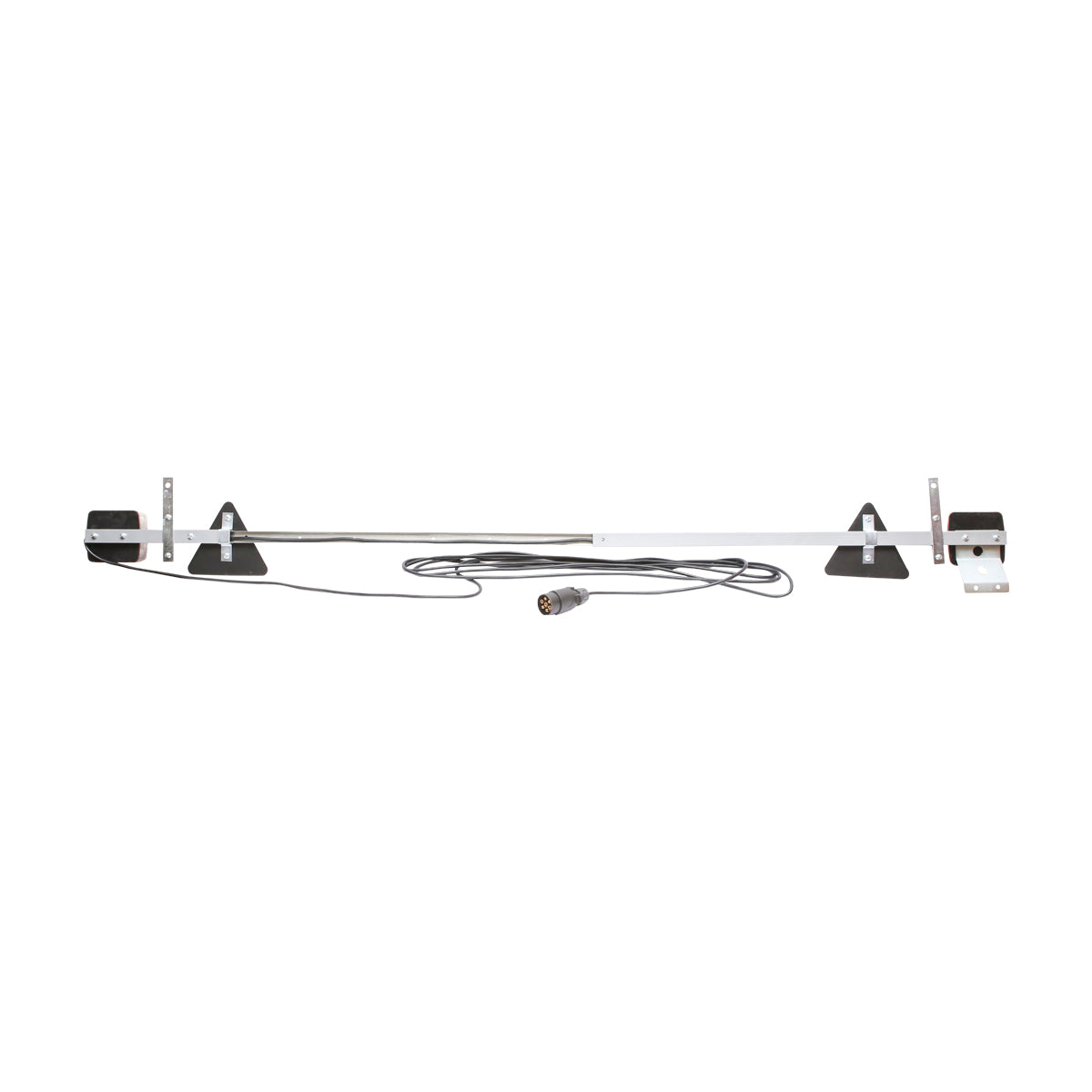 Supporto universale per gancio traino regolabile 1000-1600 mm 2x lampada LED, 2x triangolo riflettente, cavo da 6 m e presa a 7 pin 12/24 V - immagine 3