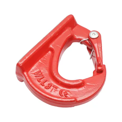 Gancio saldabile con sicurezza 3T per macchinari pesanti