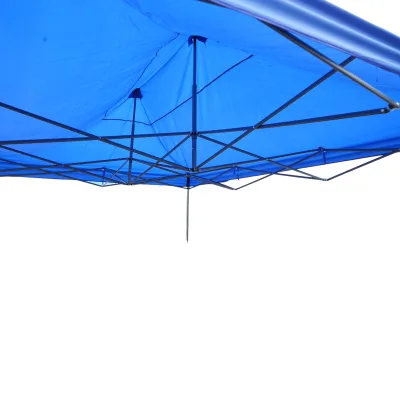 Gazebo  blu 3x4,5 m, altezza regolabile e pieghevole - immagine 6