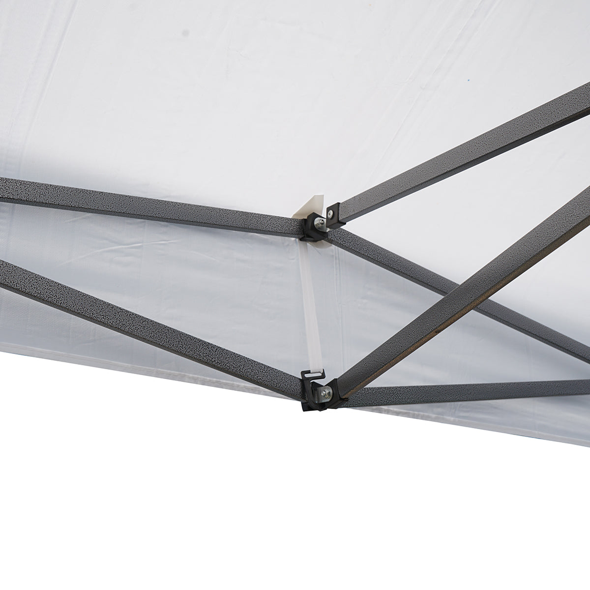 Gazebo a padiglione pieghevole bianca 3x3 m, altezza regolabile. Breckner Germany - immagine 6
