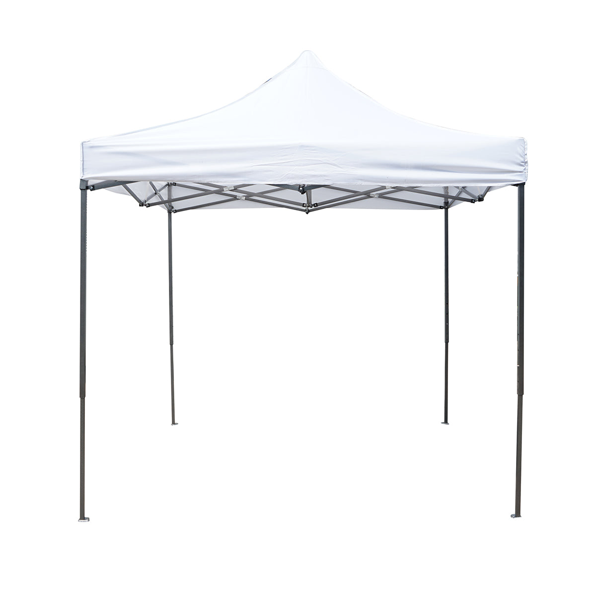 Gazebo a padiglione pieghevole bianca 3x3 m, altezza regolabile. Breckner Germany - immagine 2