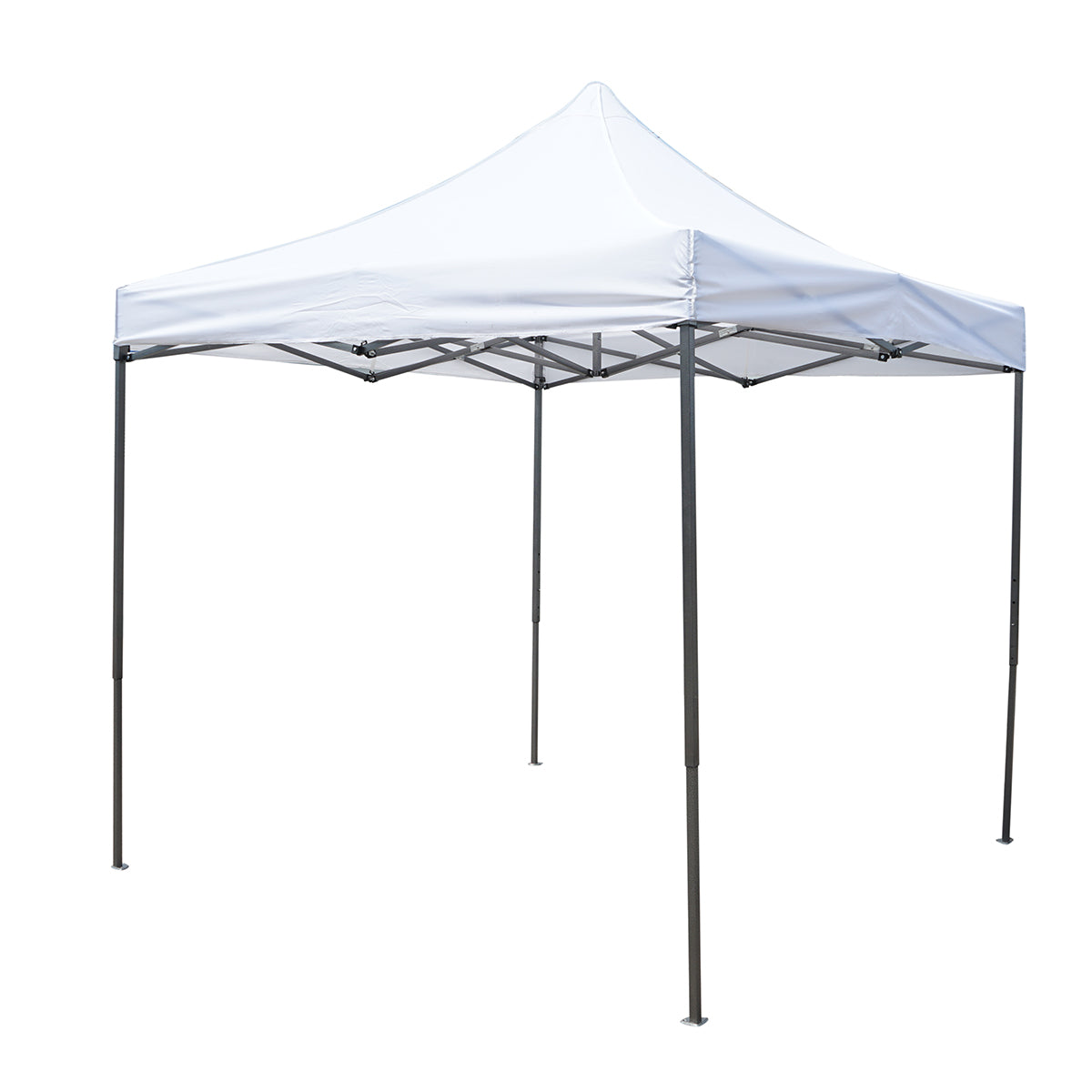 Gazebo a padiglione pieghevole bianca 3x3 m, altezza regolabile. Breckner Germany