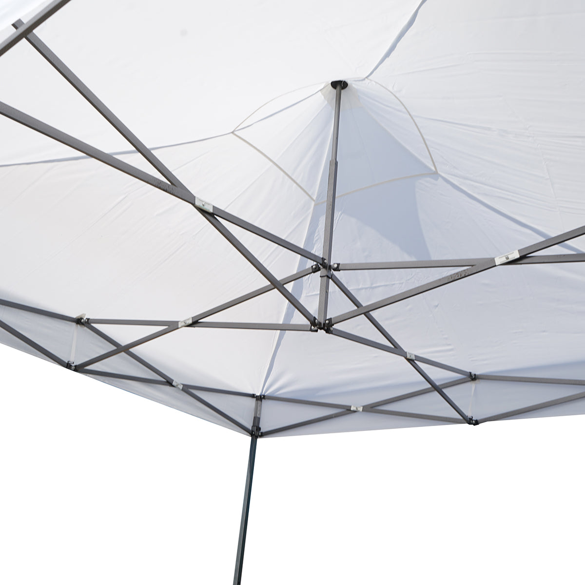 Gazebo a padiglione pieghevole bianca 3x3 m, altezza regolabile. Breckner Germany - immagine 4