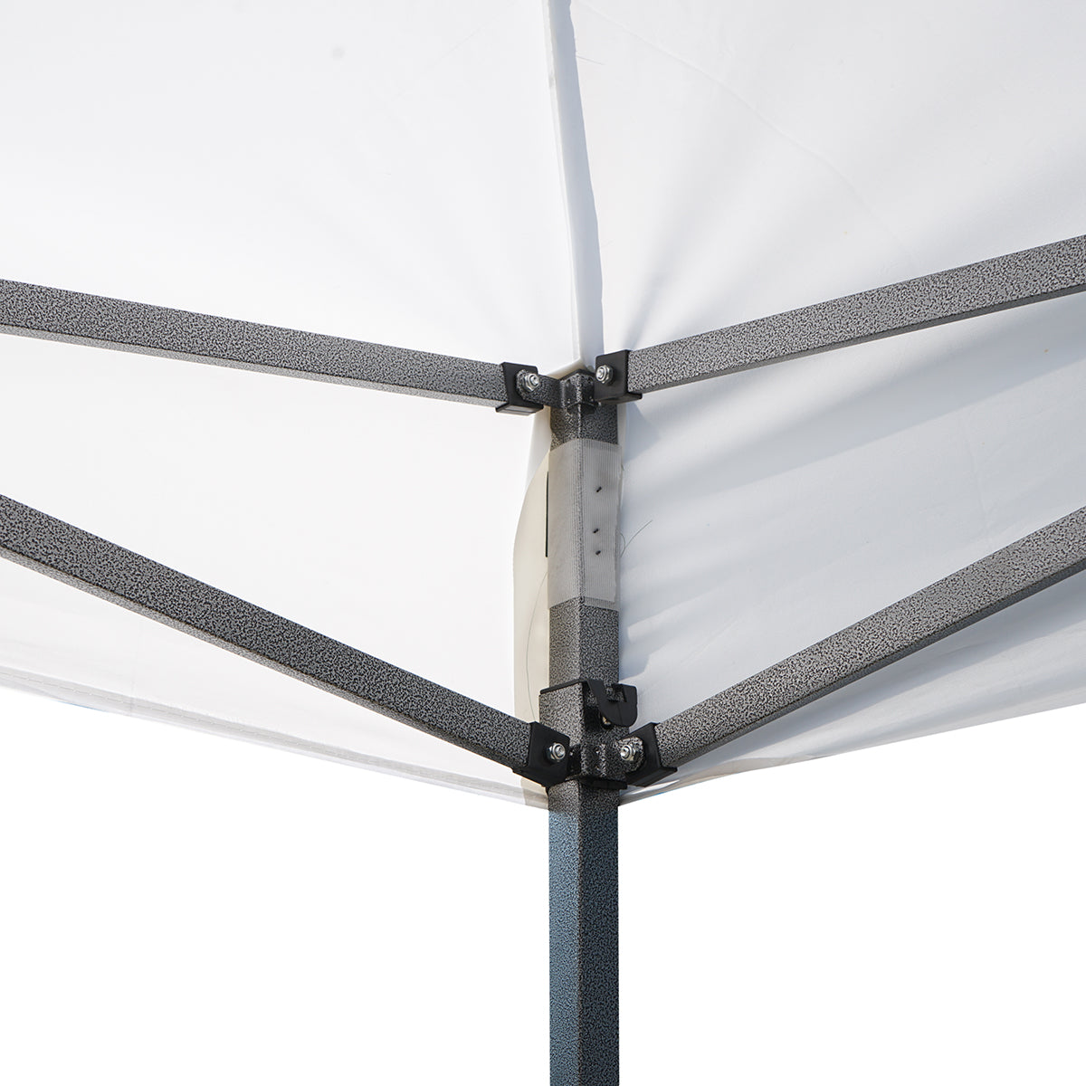 Gazebo a padiglione pieghevole bianca 3x3 m, altezza regolabile. Breckner Germany - immagine 5