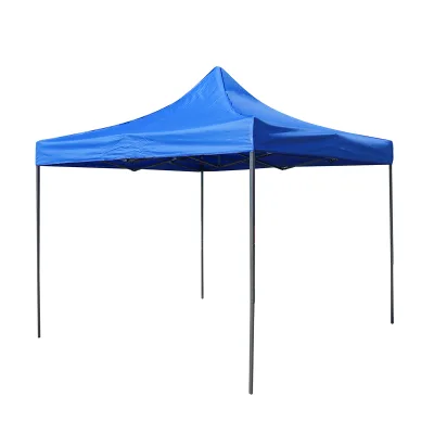 Gazebo a padiglione pieghevole blu 3x3 m, altezza regolabile. Breckner Germany