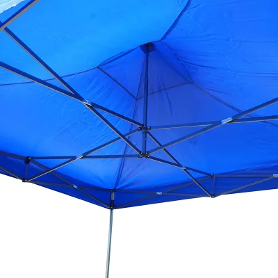 Gazebo a padiglione pieghevole blu 3x3 m, altezza regolabile. Breckner Germany - immagine 4