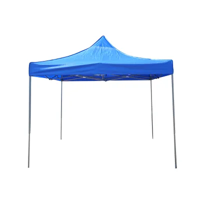 Gazebo a padiglione pieghevole blu 3x3 m, altezza regolabile. Breckner Germany - immagine 2