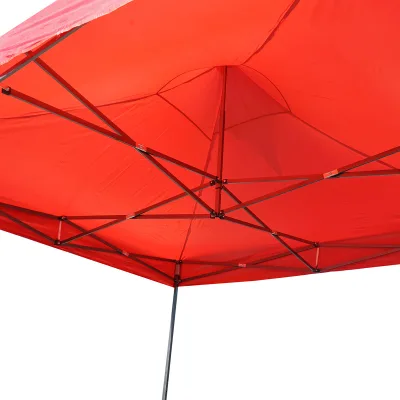 Gazebo a padiglione pieghevole rossa 3x3 m, altezza regolabile. Breckner Germany - immagine 4