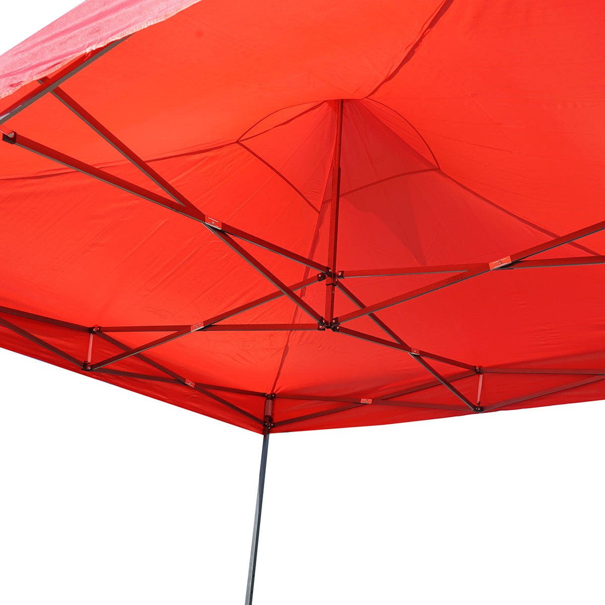 Gazebo a padiglione pieghevole rossa 3x3 m, altezza regolabile. Breckner Germany - immagine 4