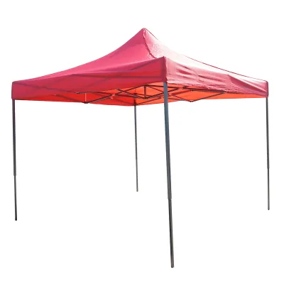 Gazebo a padiglione pieghevole rossa 3x3 m, altezza regolabile. Breckner Germany - immagine 3