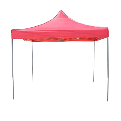 Gazebo a padiglione pieghevole rossa 3x3 m, altezza regolabile. Breckner Germany - immagine 2