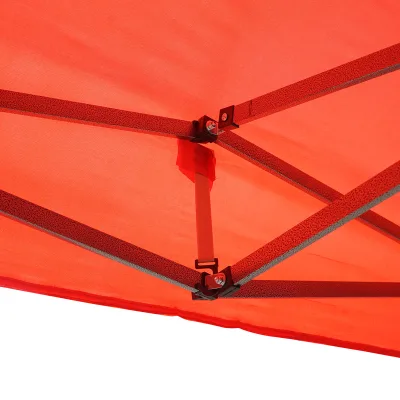 Gazebo a padiglione pieghevole rossa 3x6 m, altezza regolabile Breckner Germany - immagine 6