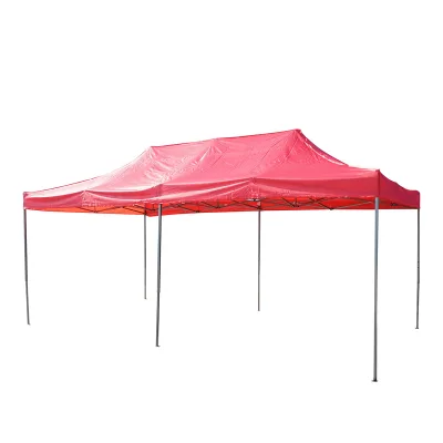 Gazebo a padiglione pieghevole rossa 3x6 m, altezza regolabile Breckner Germany - immagine 2