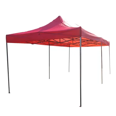 Gazebo a padiglione pieghevole rossa 3x6 m, altezza regolabile Breckner Germany - immagine 3