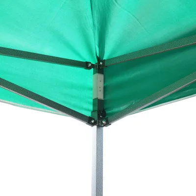Gazebo a padiglione pieghevole verde 3x3 m, altezza regolabile. Breckner Germany - immagine 6