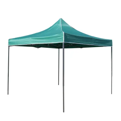 Gazebo a padiglione pieghevole verde 3x3 m, altezza regolabile. Breckner Germany