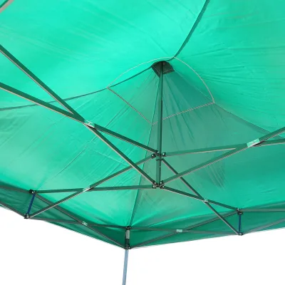 Gazebo a padiglione pieghevole verde 3x3 m, altezza regolabile. Breckner Germany - immagine 4