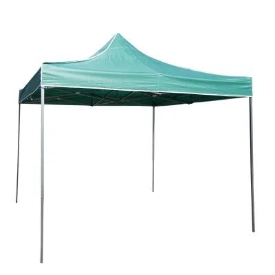 Gazebo a padiglione pieghevole verde 3x3 m, altezza regolabile. Breckner Germany - immagine 3