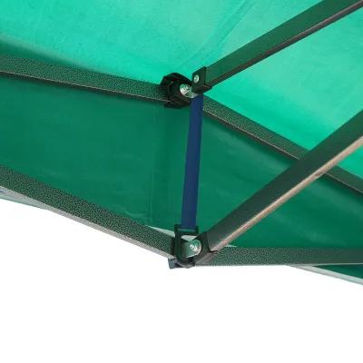 Gazebo a padiglione pieghevole verde 3x3 m, altezza regolabile. Breckner Germany - immagine 5