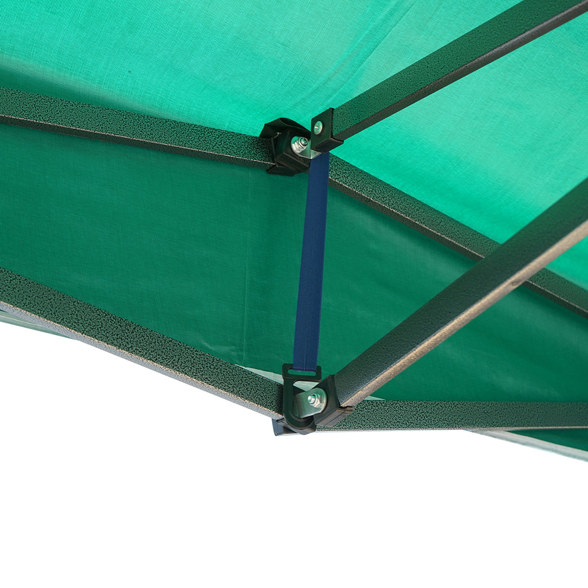 Gazebo a padiglione pieghevole verde 3x3 m, altezza regolabile. Breckner Germany - immagine 5