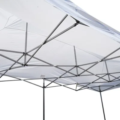 Gazebo bianco 3x6 m, altezza regolabile, pieghevole Breckner Germany - immagine 5