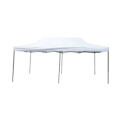 Gazebo bianco 3x6 m, altezza regolabile, pieghevole Breckner Germany