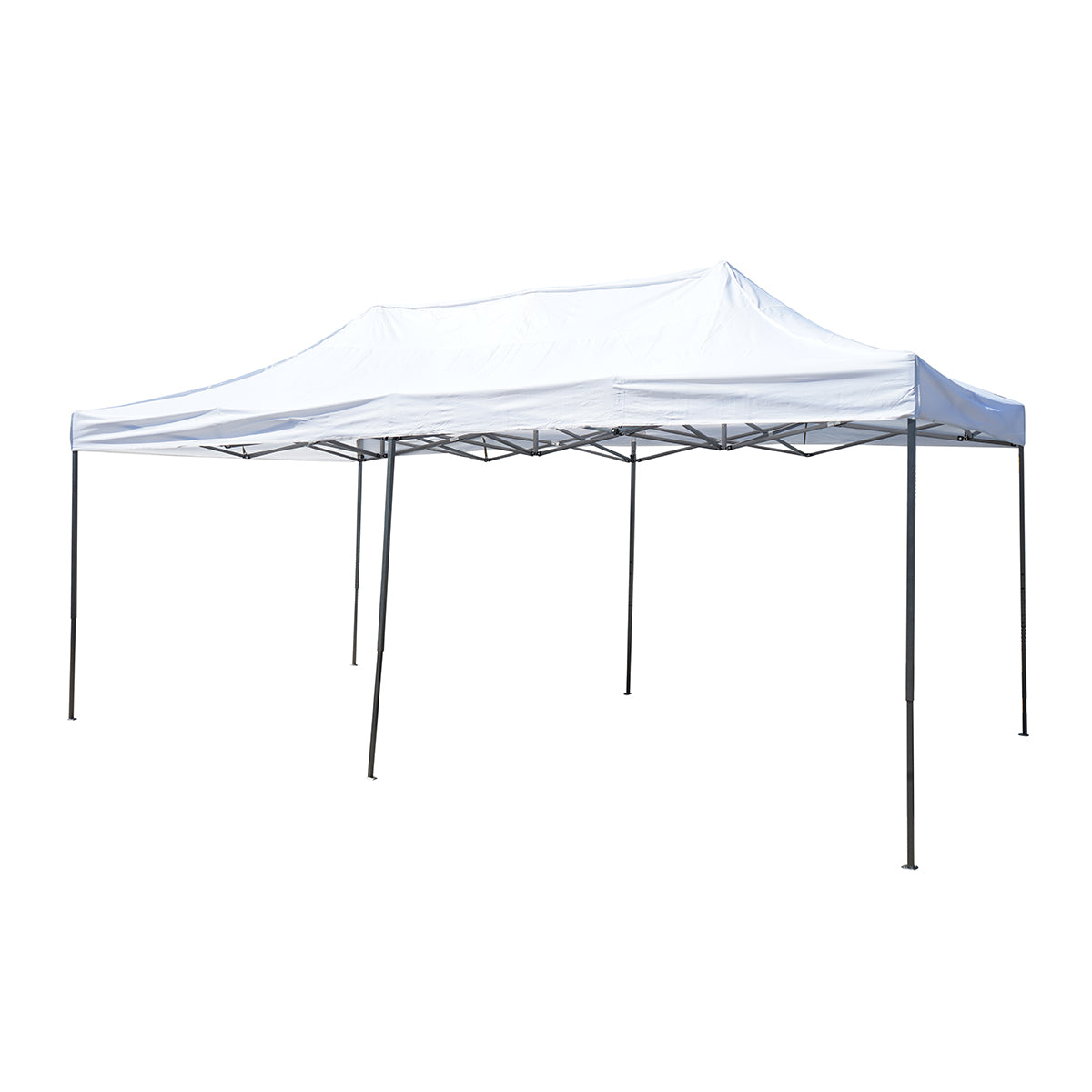 Gazebo bianco 3x6 m, altezza regolabile, pieghevole Breckner Germany - immagine 2