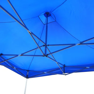 Gazebo blu 2.5x2.5 m, altezza regolabile, pieghevole Breckner Germany - immagine 4