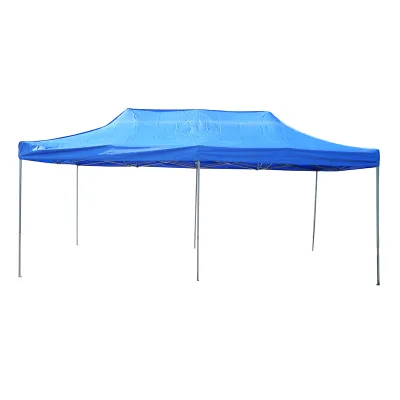 Gazebo padiglione 3x6 m blu, pieghevole, altezza regolabile Breckner Germany