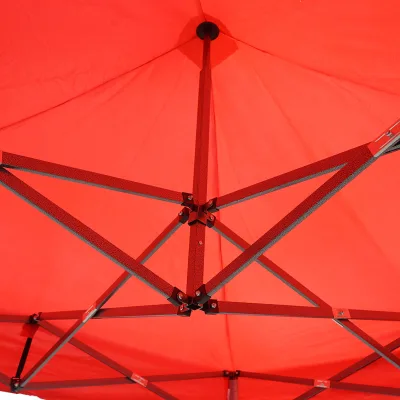 Gazebo rosso 2x2 m, altezza regolabile, pieghevole Breckner Germany - immagine 5