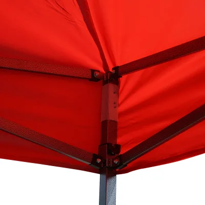 Gazebo rosso 3x4.5 m, altezza regolabile, pieghevole Breckner Germany - immagine 6