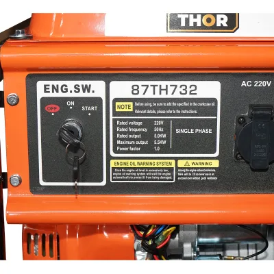 Generatore elettrico 220V, 5,5KW a benzina Thor - immagine 5