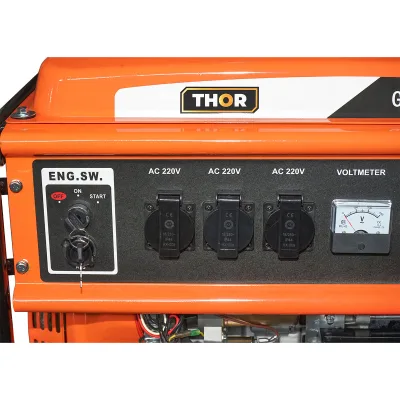 Generatore elettrico a benzina 220-380V 7,2KW 50Hz con avviamento elettrico/manuale THOR - immagine 6