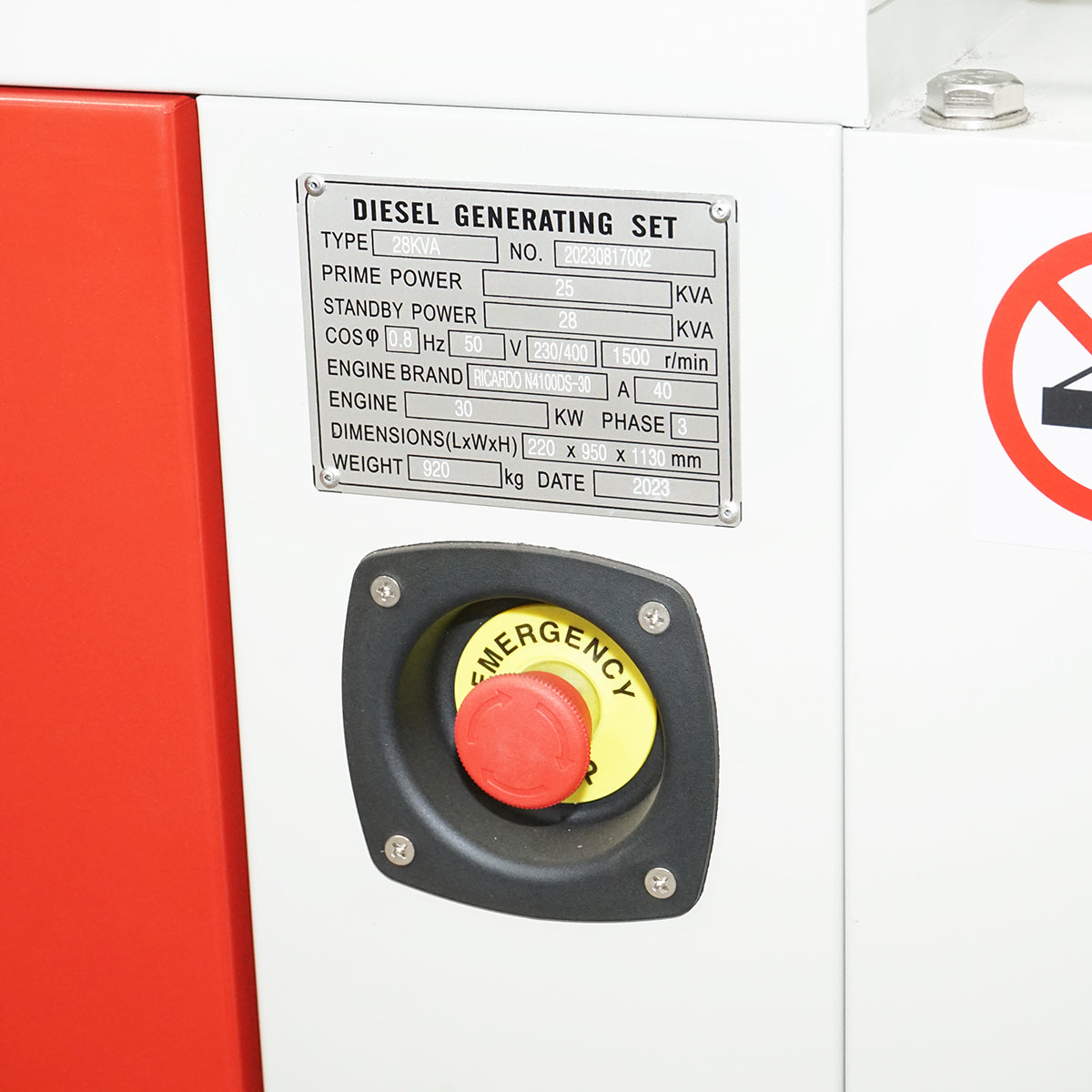 Generatore elettrico trifase 28KVA, 230/400V con motore diesel Ricardo N4100DS-30KW - immagine 4