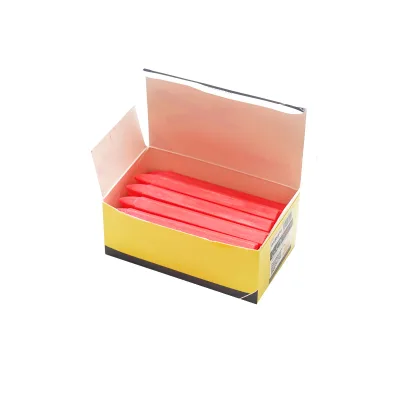 Gesso vulcanizzante rosso fluorescente 20 pz/scatola, marcature, industriale - immagine 2