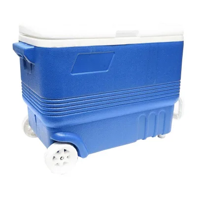 Ghiacciaia Portatile con Ruote, 45L, Blu, 610x330x440mm, Frigo portatile - immagine 5