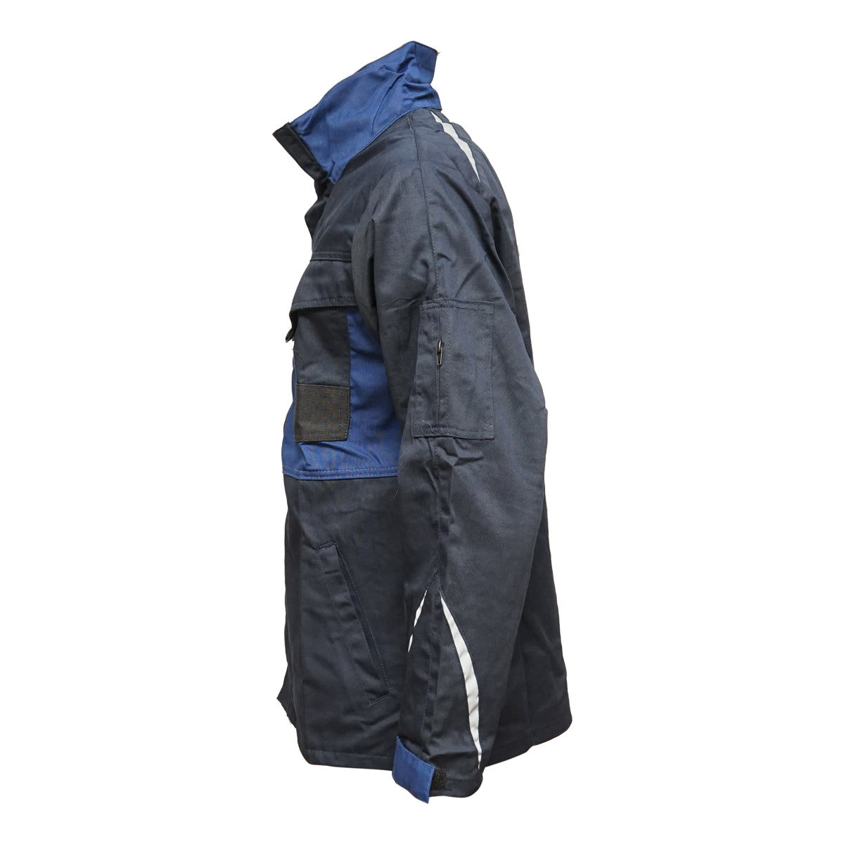 Giacca da lavoro in poliestere e cotone, blu navy, taglia L, Breckner Germany - immagine 3