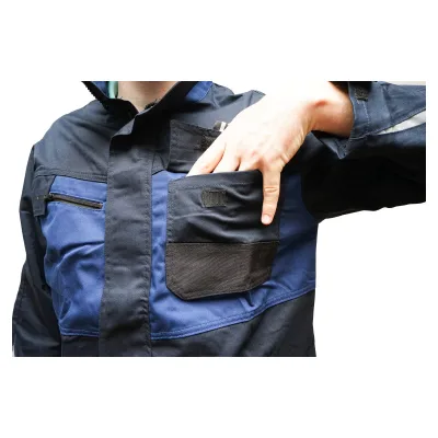 Giacca da lavoro in poliestere e cotone, blu navy, taglia S Breckner Germany - immagine 5